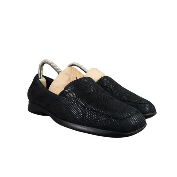 Trotters Shoes Womens 8.5 Loafers Slip On Comfort Career Leather Classic Black W - Picture 1 of 16